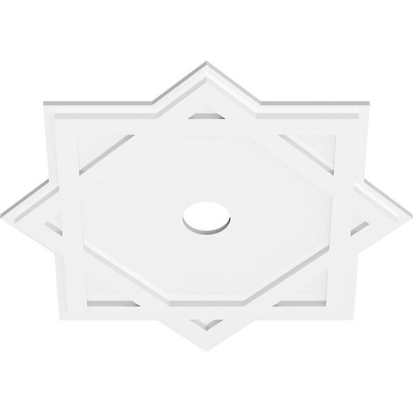 Axel Architectural Grade PVC Contemporary Ceiling Medallion, 26OD X 3ID X 14 1/4C X 1P